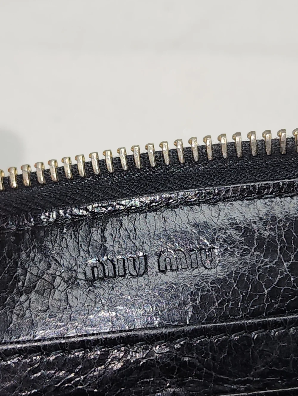 Authentic Miu Miu Nappa Matelasse Lux Full Zip Around Wallet Black WITH COA